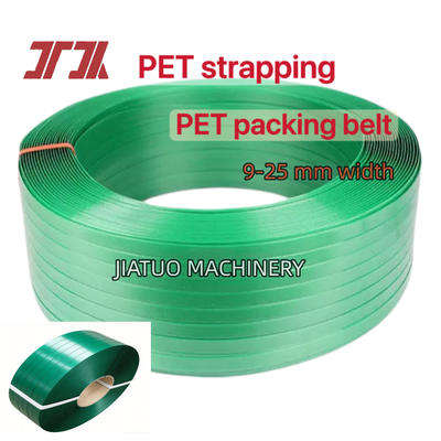 16 mm groen geïmprimeerd PET-band voor automatische banden en veilige verpakking