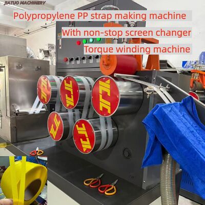 5-19mm PP Band Extrusielijn Gebruikt Recycle Materiaal Met 200kg Materiaalvat