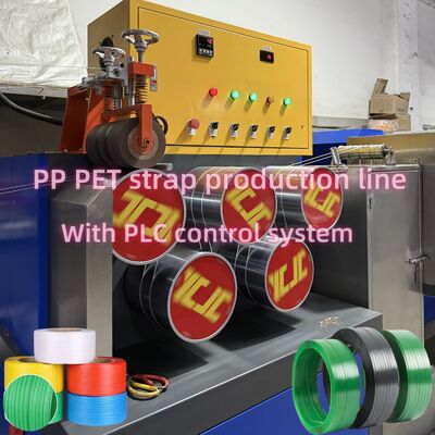 PP-verpakkingsbandproductieapparatuur PP-polypropyleen-extrusietoestellen breedte 5 tot 19 mm pp-band