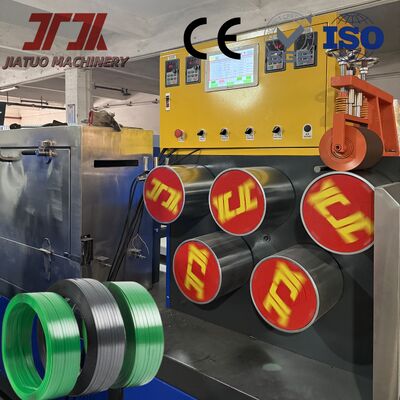 PET-bandproductielijn 9-32mm PLC-besturing gerecyclede flesvlokkenextrusie