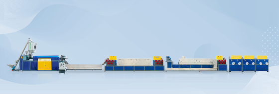 Productielijn voor het maken van PP-banden met hoge snelheid 5-15 mm enkel schroef PP-bandmachine met constante temperatuur intelligente oven