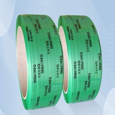 Geweven In reliëf gemaakte de Riemriem 9.0mm van de Polyester Plastic Verpakking 12mm Breedte