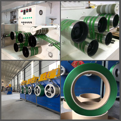 Plastic PP PET Strap Making Machine 5-19mm PP PET strapping productielijn PLC besturingssysteem