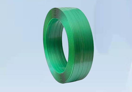 De groene Polyesterhuisdier Plastic het Vastbinden Riem van de Bandverpakking voor Hand Verpakkende Doos