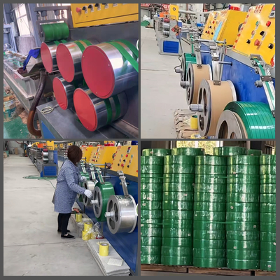 De Riem/de Band die van de HUISDIERENverpakking Machines om met 100% Gerecycleerde Automatische de Verpakkingsmachine van Flessenvlokken In te pakken volledig uitdrijven