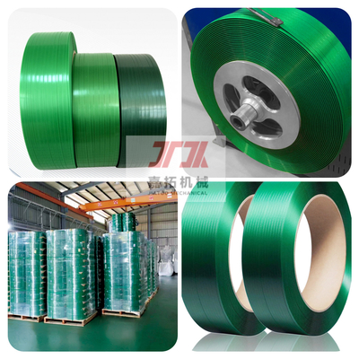 9-32 mm aangepaste plastic PET-verpakkingsband met uitstekende sterkte en goede flexibiliteit