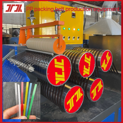 Productielijn voor PP-verpakkingsbanden, PLC-gecontroleerde PP-bandmachine, breedte: 5-19 mm,dikte: 0,3-1,2 mm