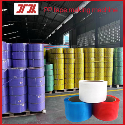 PP-gordelproductie-machine Hoogwaardige PP-plastiekgordel-extrusietoestellen snelheid 260-300 meter/min, breedte: 5-19 mm
