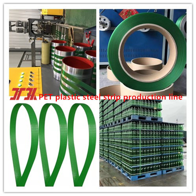 0.6-1.2 mm PET-bandmachine 200-260m/min. Snelheid PLC Computer touchscreen besturingssysteem
