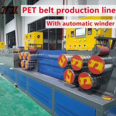 Efficiëntie PET-bandmachine voor het maken van PET-banden uit 100% flesvlokken