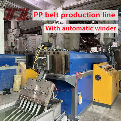 Verstelbare Spanning PP Band Extrusielijn Met Dubbel Station Wikkelmachine
