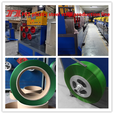 Productieapparatuur voor PET-plastiekbanden met PLC-besturingssysteem Servo-opwikkelmachine 200-600 kg/uur