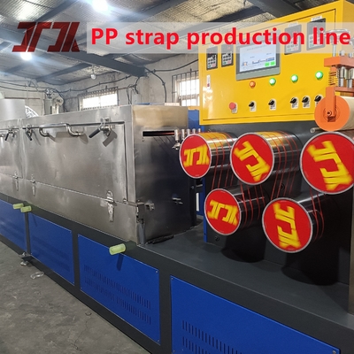 Automatische winder PP-band-extrusie machine met PLC-besturingssysteem voor de gehele lijn