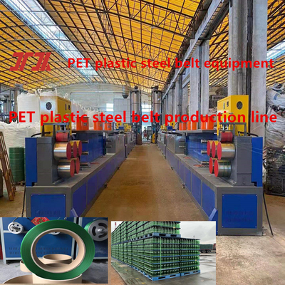 Extruder Plastic Machinery PET Plastic Steel Strip Equipment met een breedte van 9-32 mm