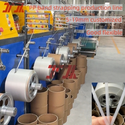 Filler Gebruik Granule PP Belt Strapping Making Machine met PLC-besturingssysteem 5-19mm