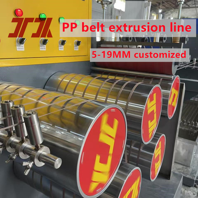 5-19 mm aangepaste polyethyleen PP verpakkingsgordelmachine met PLC-besturingssysteem en automatische winder