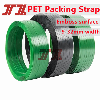 Groothandel multifunctioneel 9-32 mm PET plastic tape PET verpakkingsband pet tape met groen verpakkingsband