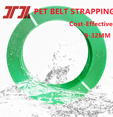 Hoogsterke PET-verpakkingsband met heldere transparante kleur en dubbele reliëf 5 mm tot 19 mm breed voor automatische en handmatige toepassingen