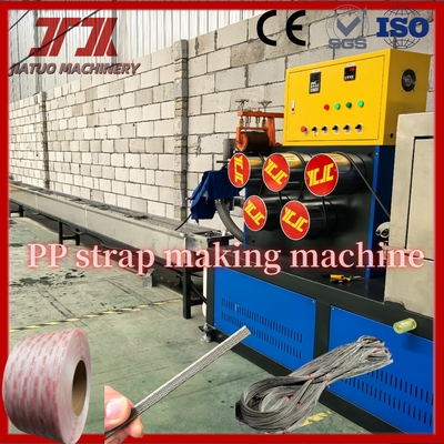 Automatische 100kw PP bandmachine 5-19mm bandrol vervaardiging met PLC-besturing