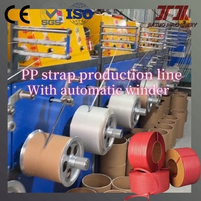 5-19 mm breed Plastic PP band maken machine met non stop scherm wissel en PLC besturingssysteem