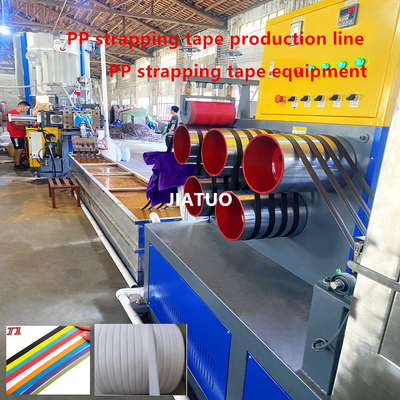 Plastic Machinery Twin Screw Sandwich PP Strapping Tape Productielijn PP Strapping Tape Machine met 5-19mm Breedte