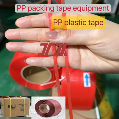 Hoge snelheid extruder 5-19mm PP verpakkingstape productielijn PP omsnoeringsapparatuur voor lage uitval en eenvoudige bediening