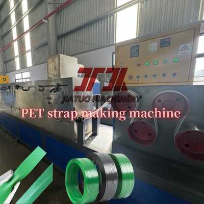 110φ Enkele Schroef Plastic PET Band Extrusielijn Met PLC Besturing En Automatische Winder 9-32mm Sterke Sterkte