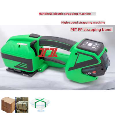2.0 seconden/strook PP-PET handgevoerde elektrische riemmachine automatische houdermachine
