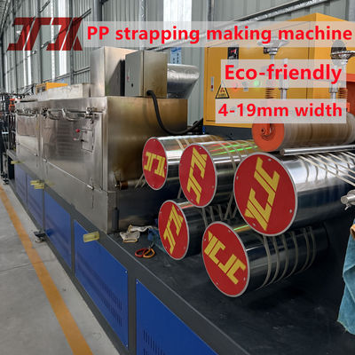 PLC-besturing polypropyleen PP-bandproductiemachine met zes banduitgangen 360-380 kg/u