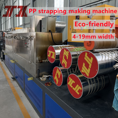 5-19mm breedte JiaTuo Polypropyleen PP band making Machine met non-stop zeefwisselaar