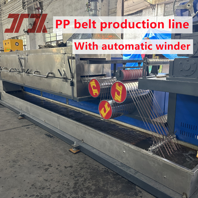 Automatische PP-band-extrusielijn met 125 mm schroefmateriaal 350-380 kg/h