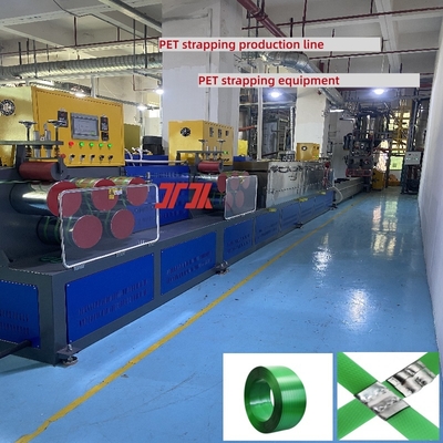 Gekleurde bandrolmachine 240V Recycled Embossed PET Strap Extrusion Line