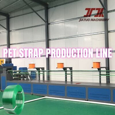 Eenvoudige schroef Volledig automatische PET-bandmachine voor het maken van extrudermachines voor productie-installaties