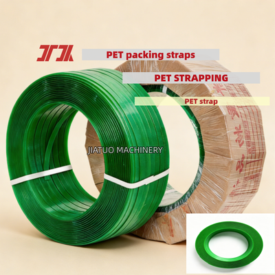 High-speed 16mm Groene PET-verpakkingsbanden PET-plasticastalen banden PET-verpakkingsband