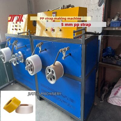 Zeer efficiënte 5 mm PP-verpakkingsband productieapparatuur PP-omsnoeringsbandmachine met automatische besturing