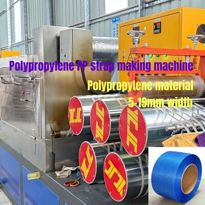 280m/min Loopsnelheid PP-bandmachine met automatische dubbelstationswindel