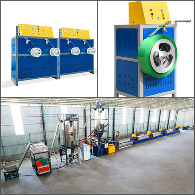 De Riem/de Band die van de HUISDIERENverpakking Machines om met 100% Gerecycleerde Automatische de Verpakkingsmachine van Flessenvlokken In te pakken volledig uitdrijven