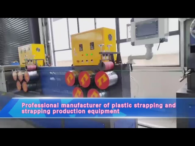 5-19 mm breedte PP plastic sandwichband maken machine met automatische wikkeling en PLC touch control